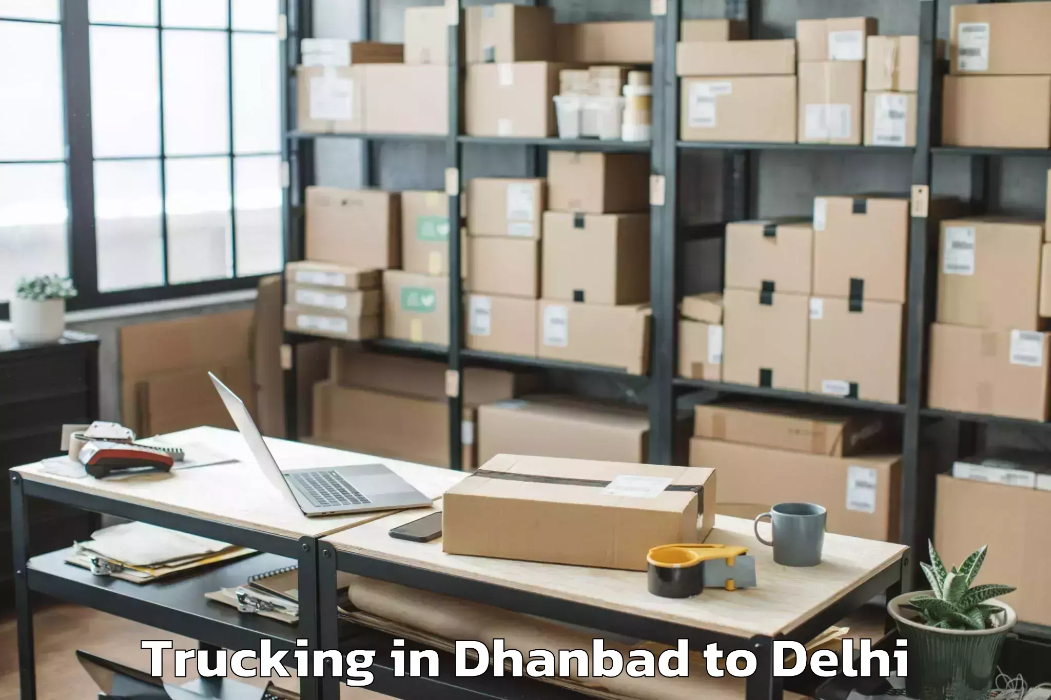 Quality Dhanbad to Naraina Trucking